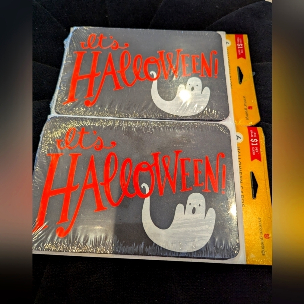Vintage American Greetings It's Halloween cards 2 x 6 packs sealed